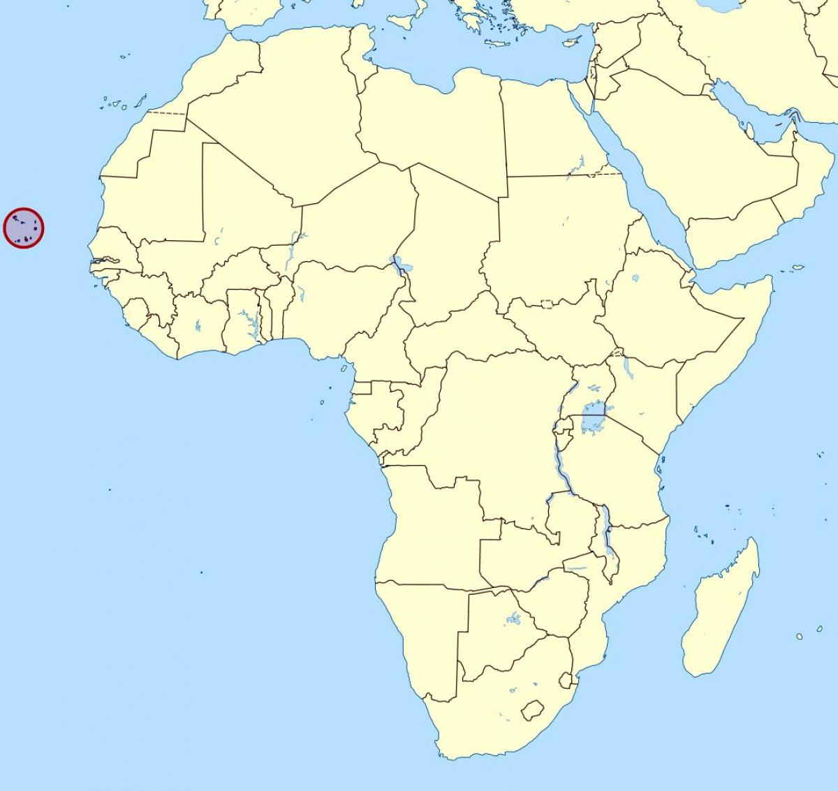 zemljevid Cape Verde zemljevid lokacije