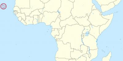Cabo Verde afriki zemljevid
