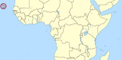 Zemljevid Cape Verde zemljevid lokacije