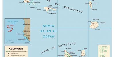 Zemljevid Cabo Verde